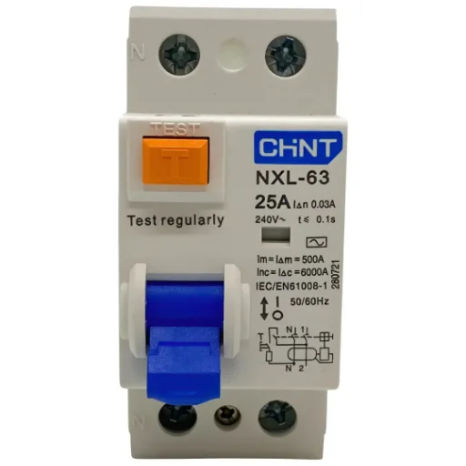 Disyuntor Diferencial 2x25A Chint NXL-63 (1P+N / 30mA)