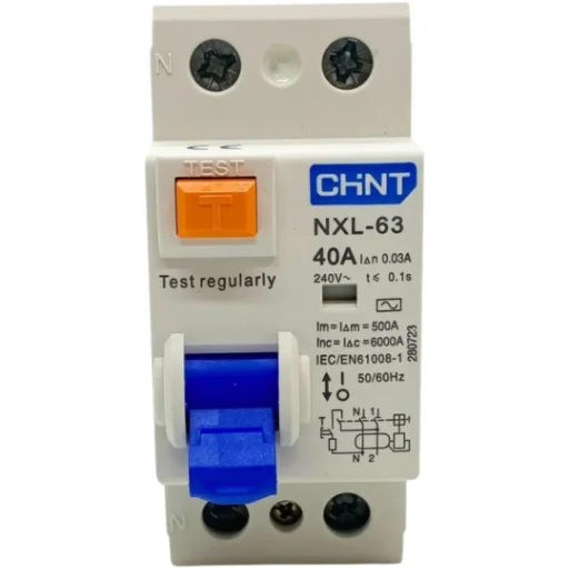 Disyuntor Diferencial 2x40A Chint NXL-63 (2P / 30mA)