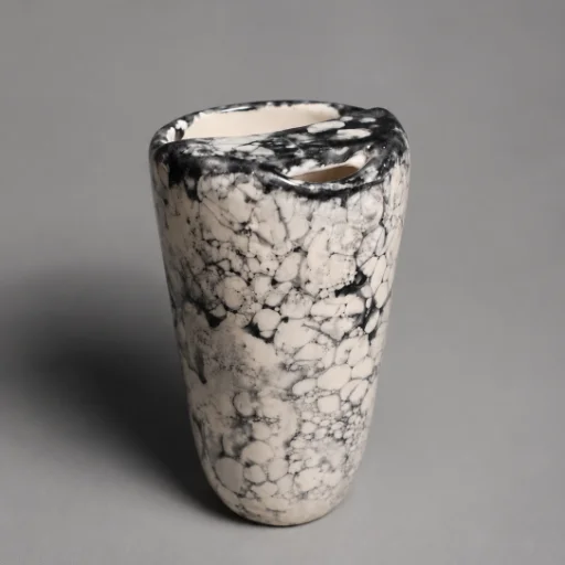 Vaso con pico marmolado de cerámica - imagen 3