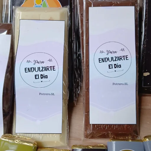Tabletas de chocolate artesanal