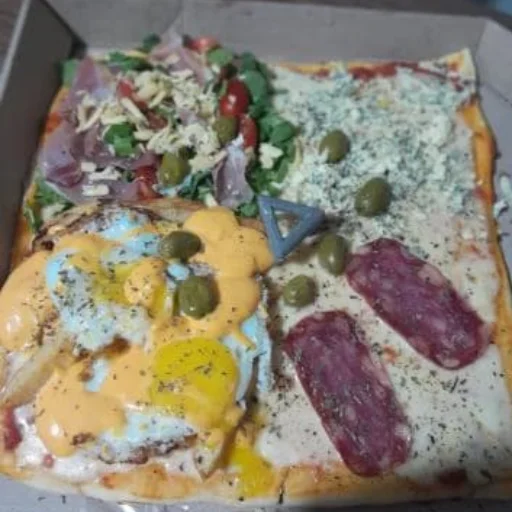Variedad de Pizzas Cuadradas