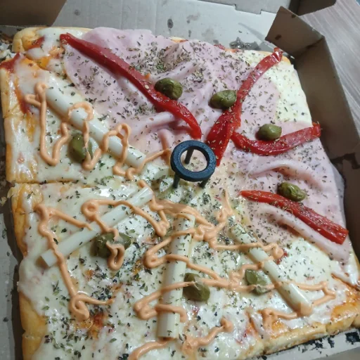 Variedad de Pizzas Cuadradas