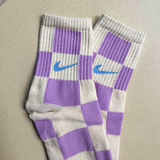 Medias Nike cuadros lila - imagen 2