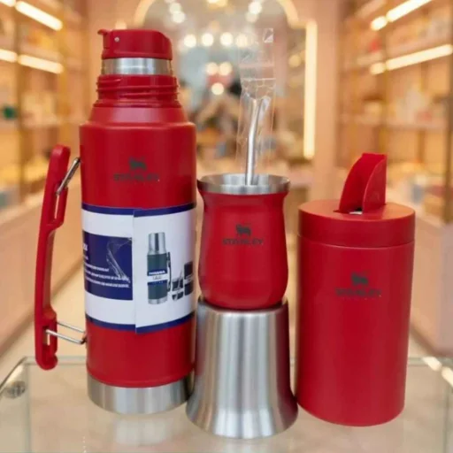 Termo mate bombilla y yerbero - imagen 4