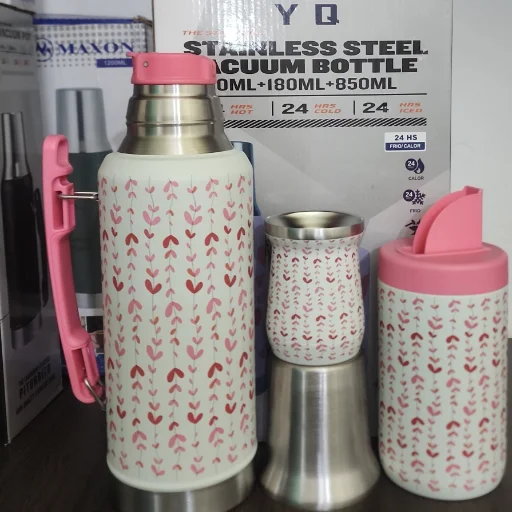 Termo mate bombilla y yerbero - imagen 3