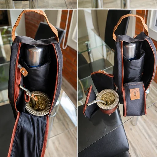 Bolso matero tela / cuerina premium