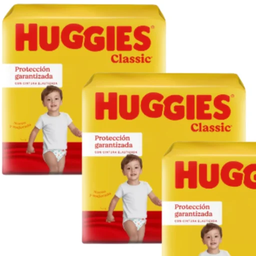 PAÑALES HUGGUIES CLASSIC (G) x36