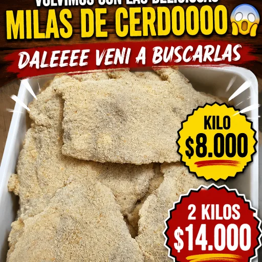 Milanesas de cerdo