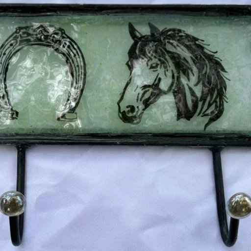 Perchero en hierro CON VITROFUSION