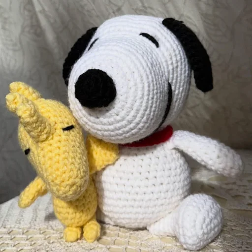 Snoopy y Woodstock Amigurumi Tejido a Crochet