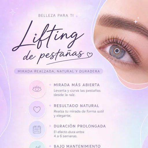 Lifting de pestañas y laminado de cejas