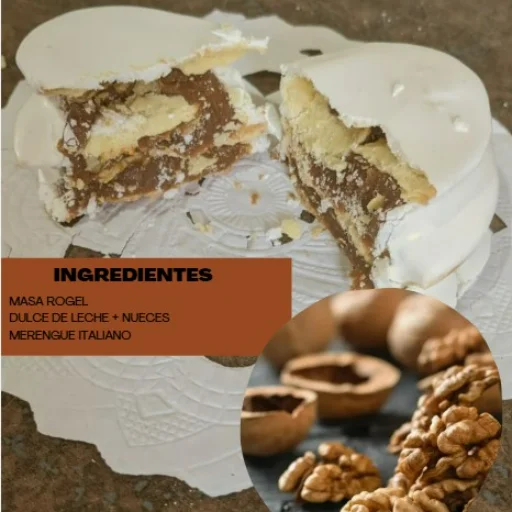 Alfajores de Dulce de Leche con Nuez - Pack x 6 unidades