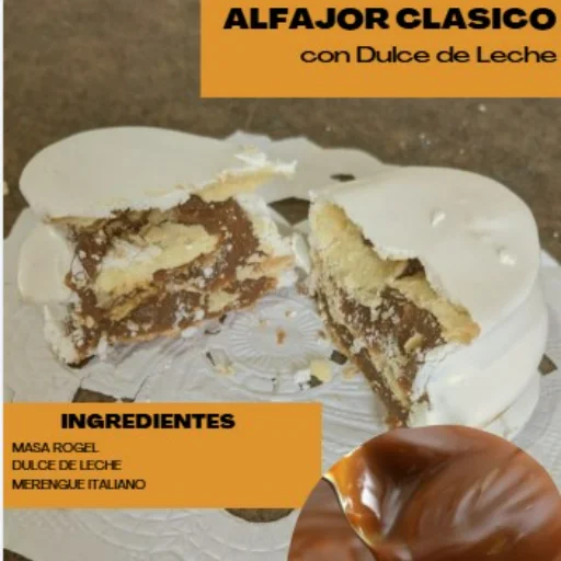 Alfajor triple de Dulce de Leche