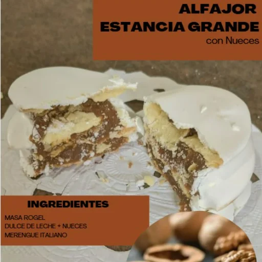 Alfajor de Dulce de Leche con Nuez