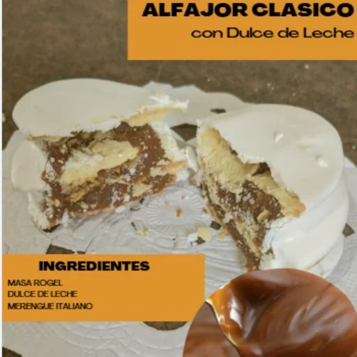 Alfajor triple de Dulce de Leche