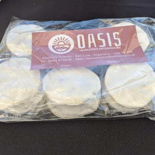 Alfajores de Dulce de Leche con Nuez - Pack x 6 unidades