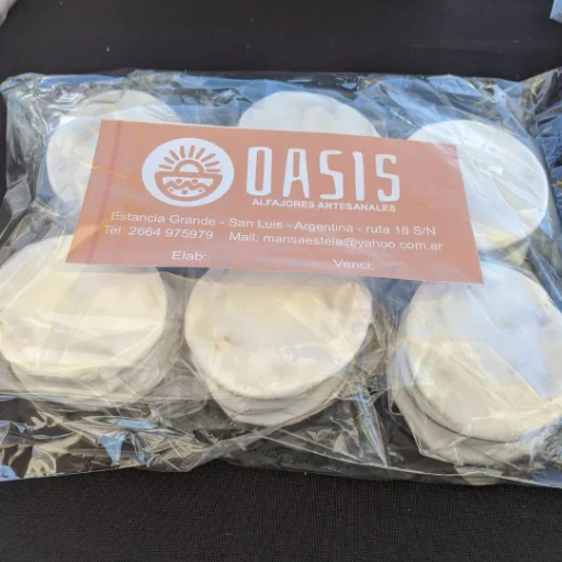 Alfajores simples de Dulce de Leche - Pack x 6 unidades
