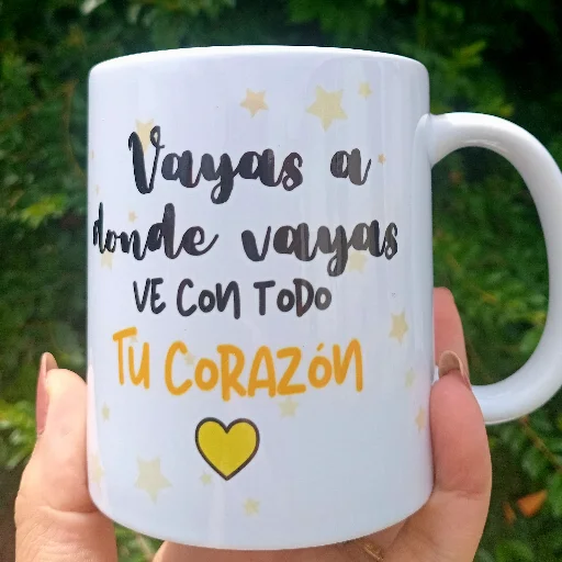 Taza de Cerámica Blanca Personalizada