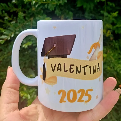 Taza de Cerámica Blanca Personalizada