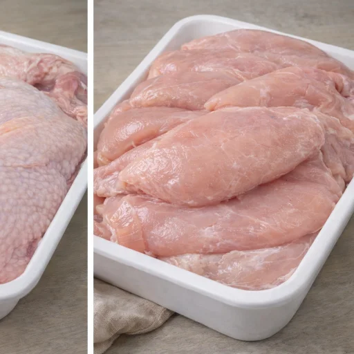 Pechugas de pollo frescas