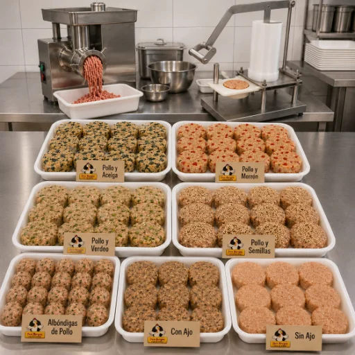 Hamburguesas - Albóndigas de pollo