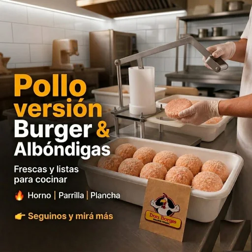 Hamburguesas - Albóndigas de pollo
