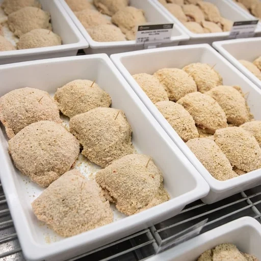 Milanesas de pechuga rellena