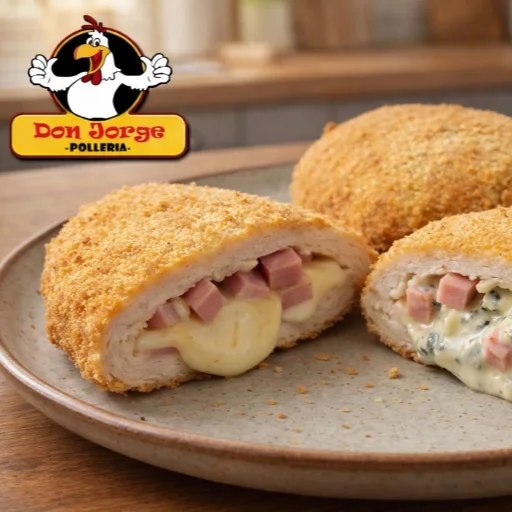 Milanesas de pechuga rellena