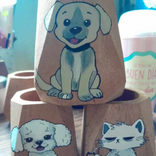 Mateando con tu mejor amigo siempre al lado.    Mates Personalizados a mano con la foto de tu mascota - imagen 8