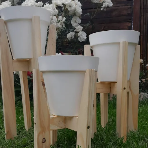 Porta maceta estilo nordico x 30cm