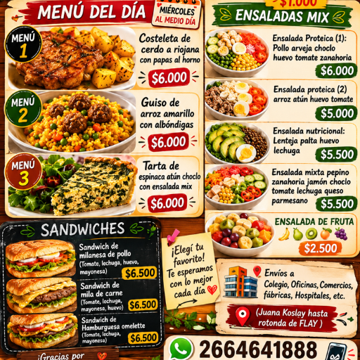 Vianda al medio día