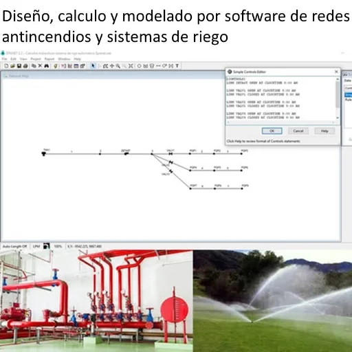 Sistemas de riego y aplicaciones de agua con alta y baja presion