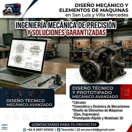 Mecanica - Diseño mecanico y prototipado en 3D FDM