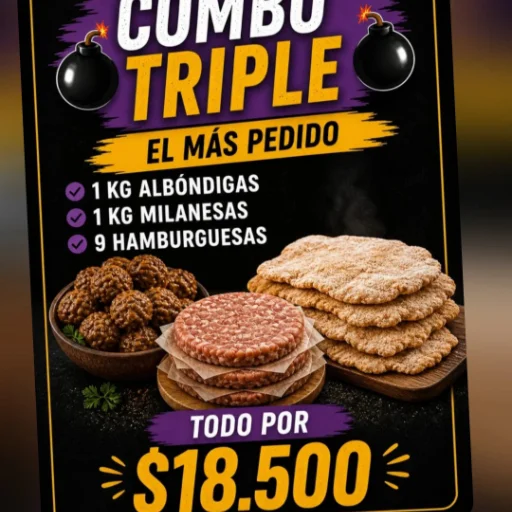 Espectacular Promo TRIPLE!  $18500