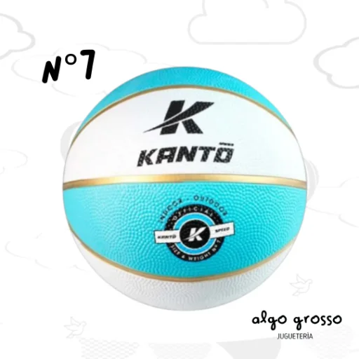 PELOTA BASQUET N7 KANTO CELESTE/NAR.