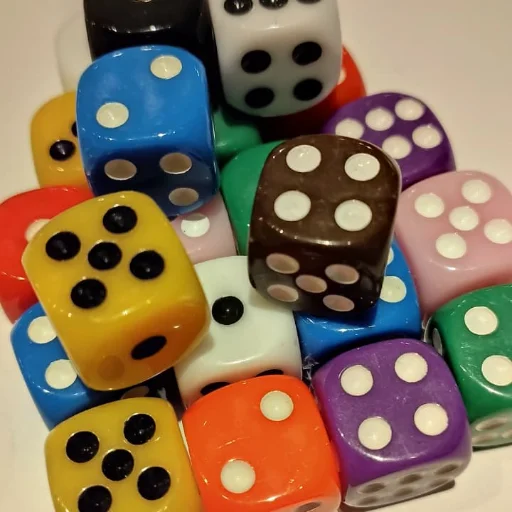 DADOS 10MM MINI COLOR