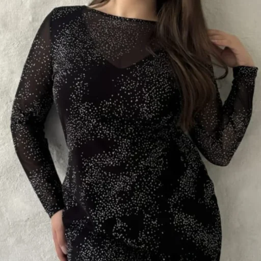 Vestido tull mujer