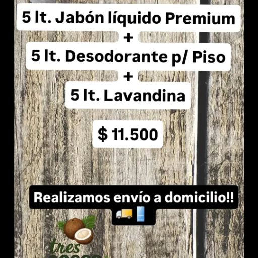 Combo Jabón + desodorante + lavandina