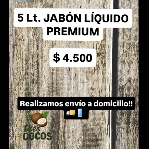 Jabón líquido premium x 5 lt