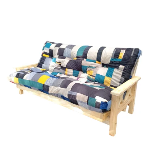 FUTON COMPLETO 3 CUERPOS DE PINO - imagen 2