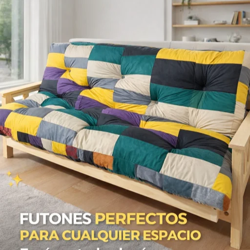 FUTON COMPLETO 3 CUERPOS DE PINO - imagen 5