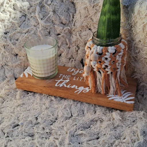 Frascos multiusos con macramé - imagen 2