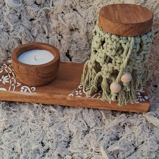 Frascos multiusos con macramé - imagen 4