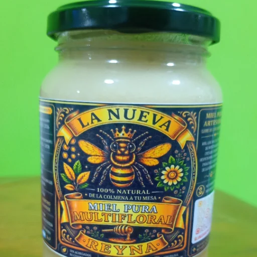 MIEL LA NUEVA REYNA POTE DE VIDRIO POR 500GR
