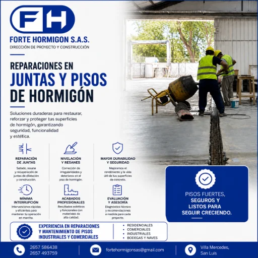Reparación de juntas y pisos de hormigón