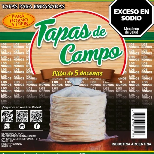 Tapas de campo (pilón x 5 docenas)