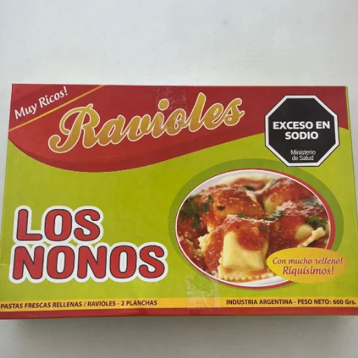 Ravioles en caja X600Grs