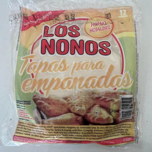 Tapas para empanadas Hojaldre X12u.