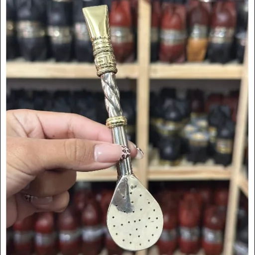 Bombillón de alpaca y bronce