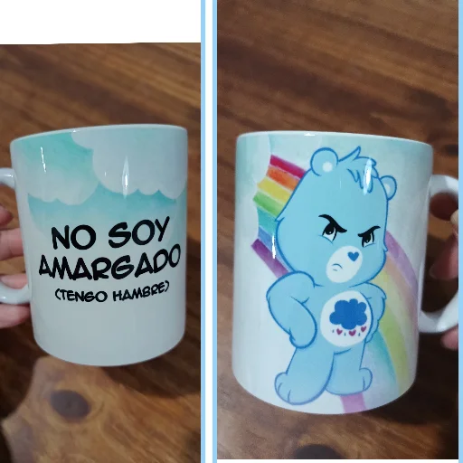 Taza cerámica blanca personalizada